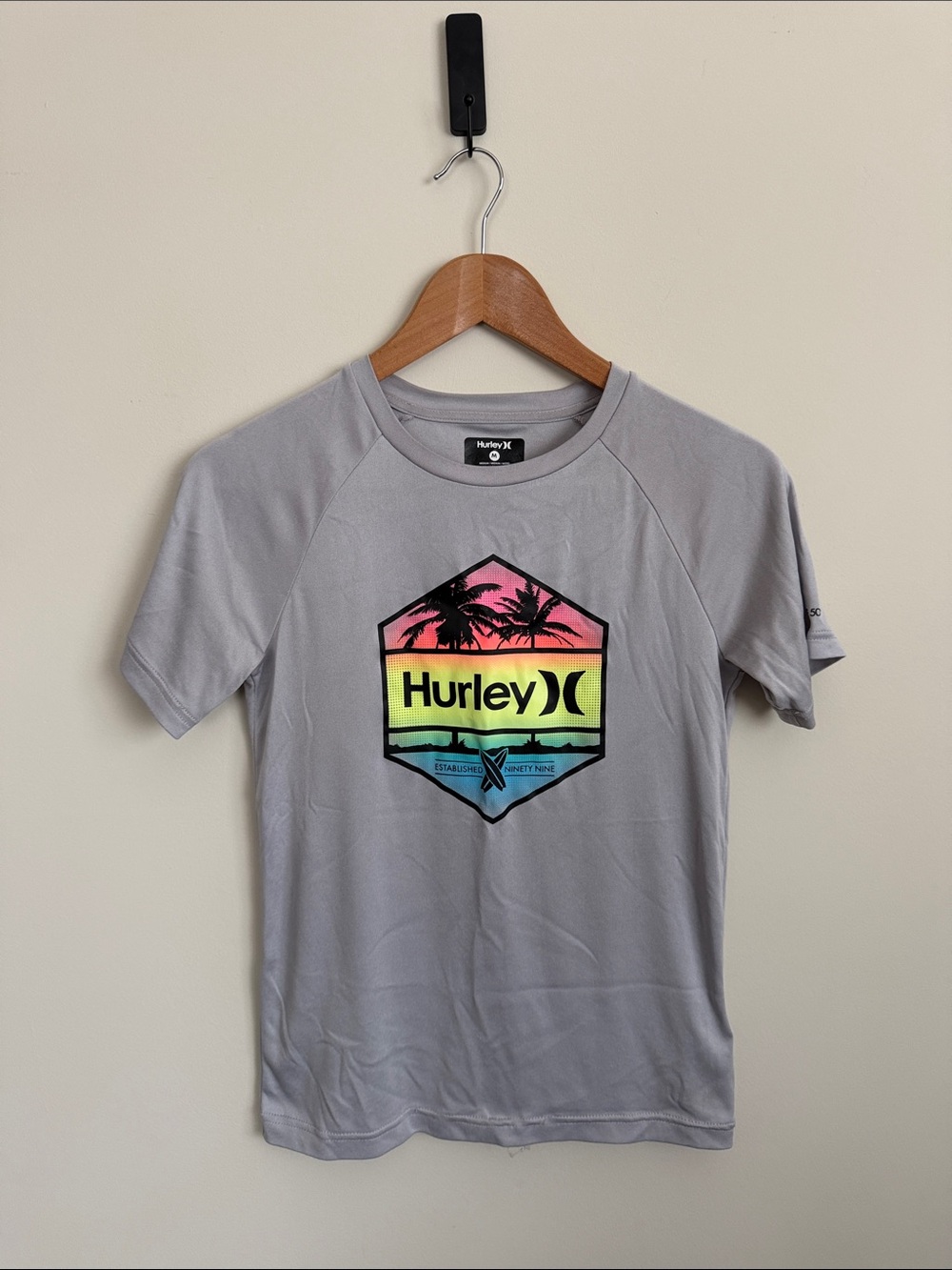 Hurley Youth Gray Rash Guard Top